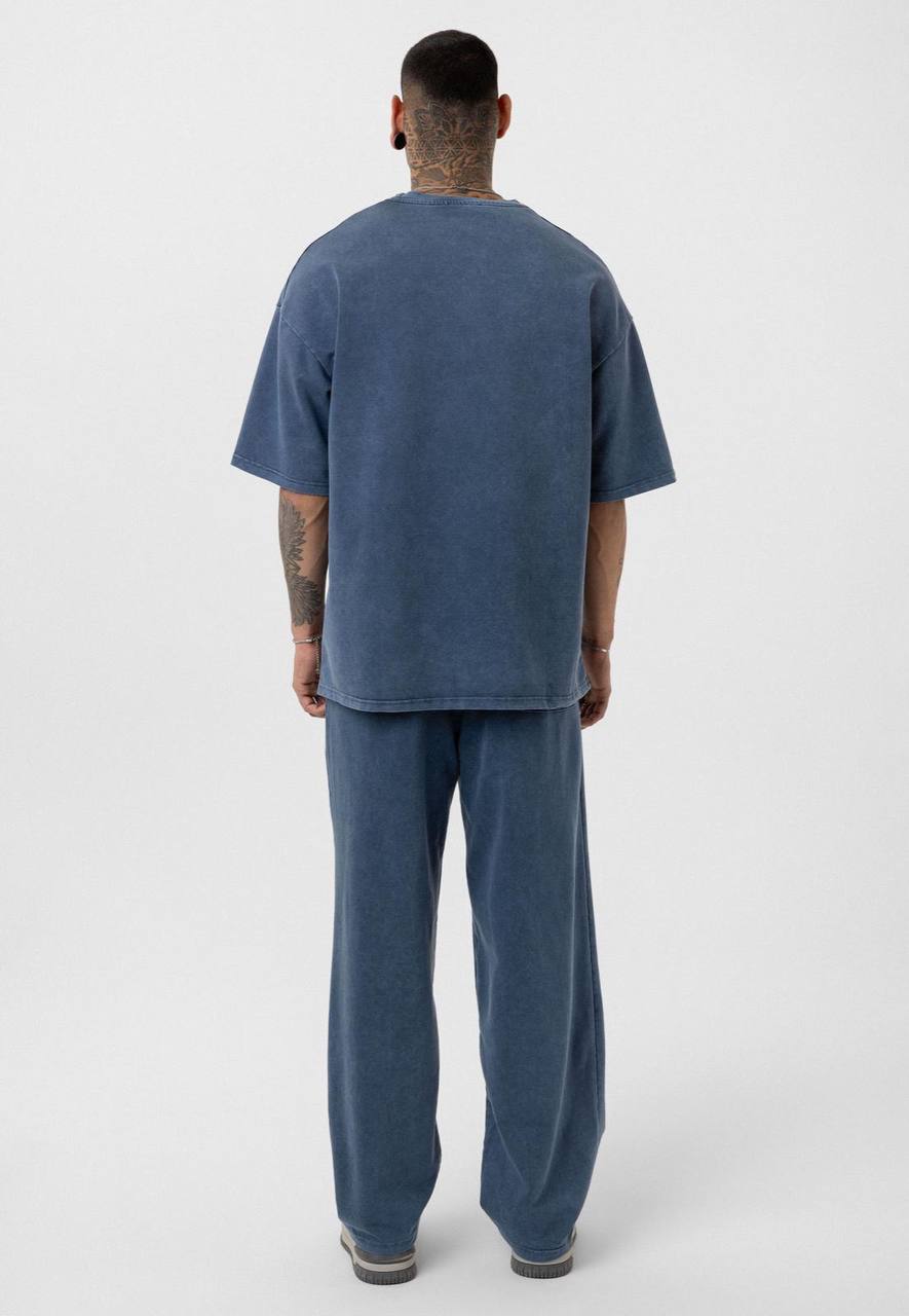 Vintage Washed Look Oversized Tracksuit Set