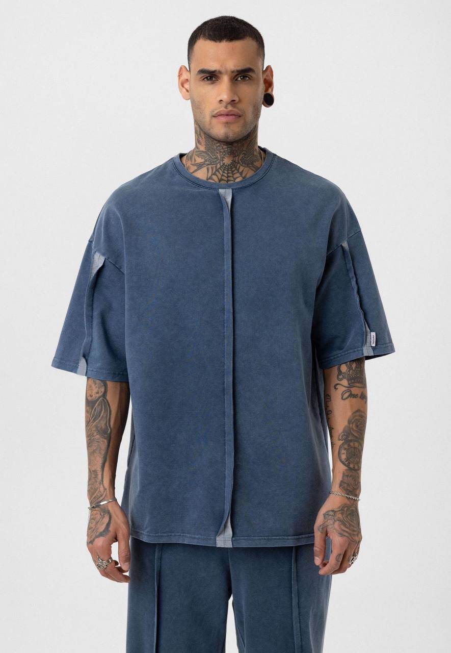 Vintage Washed Look Oversized Tracksuit Set